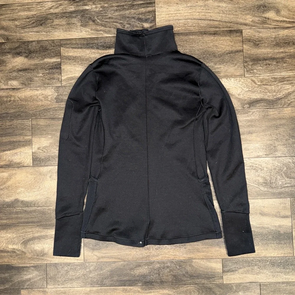 Nike Pro Therma-Fit Long-Sleeve Athletic Pullover Mock Neck Women's Small Black